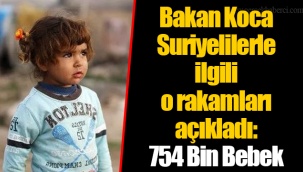 Bakan Koca Suriyelilerle İlgili O Rakamları Açıkladı: 754 Bin Bebek