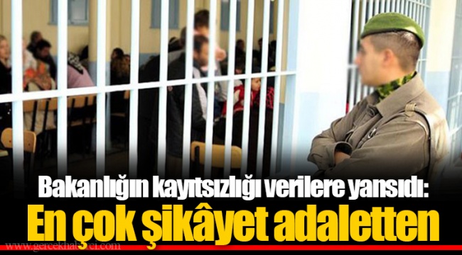 Bakanlığın kayıtsızlığı verilere yansıdı: En çok şikâyet adaletten