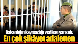 Bakanlığın kayıtsızlığı verilere yansıdı: En çok şikâyet adaletten