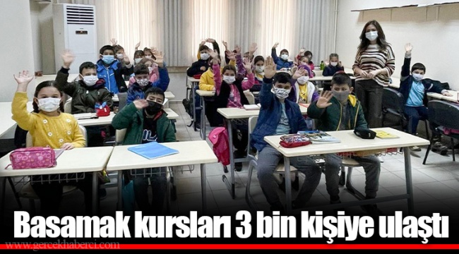 Basamak kursları 3 bin kişiye ulaştı