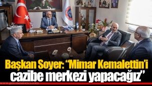 Başkan Soyer: “Mimar Kemalettin’i cazibe merkezi yapacağız”
