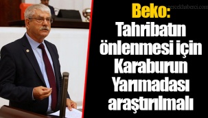 Beko: Tahribatın önlenmesi için Karaburun Yarımadası araştırılmalı
