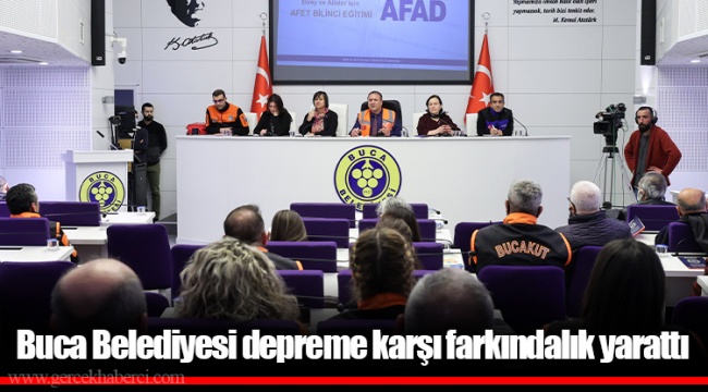 Buca Belediyesi depreme karşı farkındalık yarattı