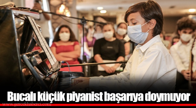 Bucalı küçük piyanist başarıya doymuyor