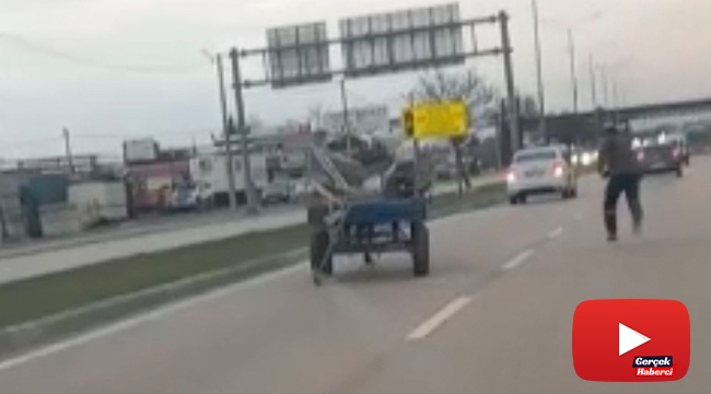 Bursa’da sürücüsüz at arabası trafiği birbirine kattı