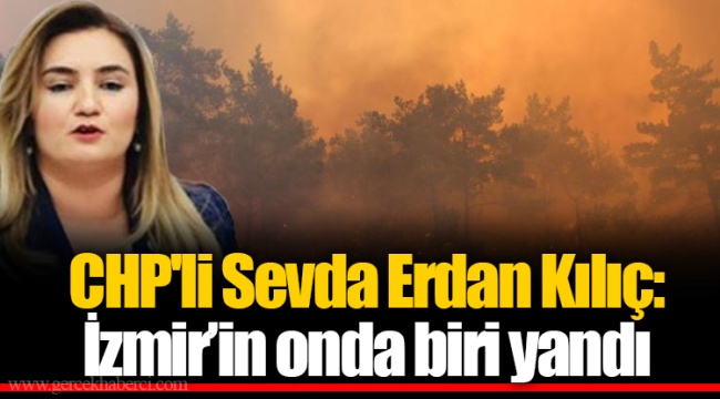 CHP'li Sevda Erdan Kılıç: İzmir’in onda biri yandı