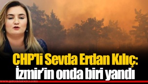 CHP'li Sevda Erdan Kılıç: İzmir’in onda biri yandı