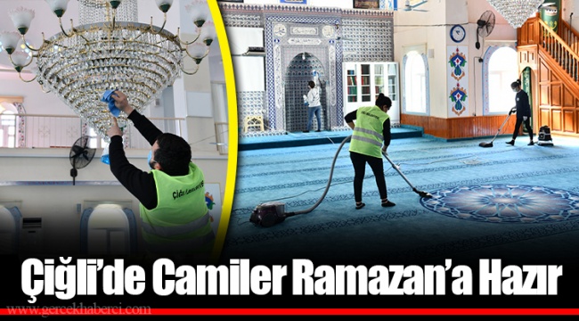 Çiğli’de Camilere Ramazan Temizliği