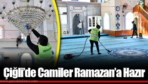 Çiğli’de Camilere Ramazan Temizliği