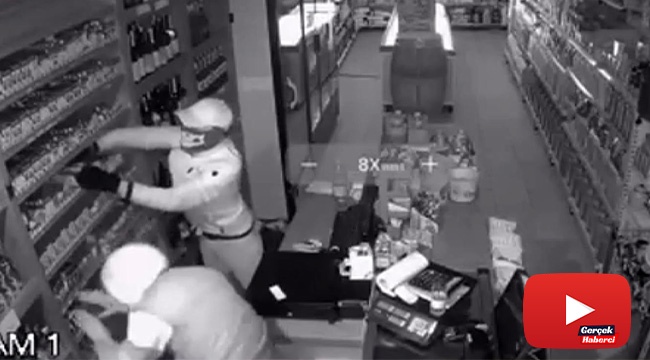 Daha önce bir şahsın çaldığı atla girdiği markete bu kez hırsızlar girdi