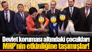 Devlet koruması altındaki çocukları MHP’nin etkinliğine taşımışlar!