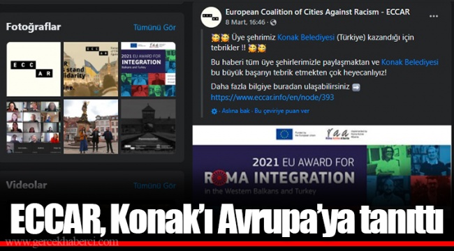 ECCAR, Konak’ı  Avrupa’ya tanıttı