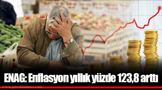 ENAG: Enflasyon yıllık yüzde 123,8 arttı