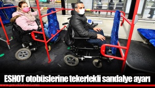 ESHOT otobüslerine tekerlekli sandalye ayarı