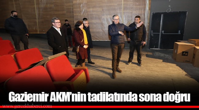Gaziemir AKM’nin tadilatında sona doğru