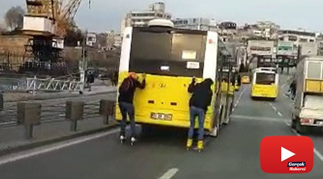 Gençlerin tehlikeli yolculuğu kamerada