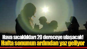 Hava sıcaklıkları 20 dereceye ulaşacak! Hafta sonunun ardından yaz geliyor