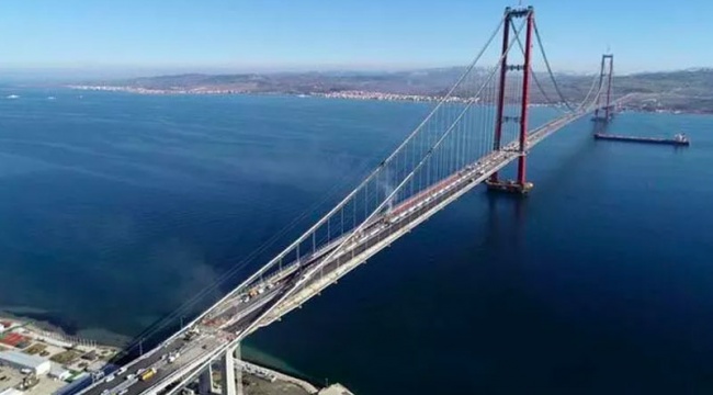 Hem 1915 Çanakkale Köprüsü'nü hem de otoyolu tamamen kullanan bir otomobilin ödeyeceği tutar netleşti