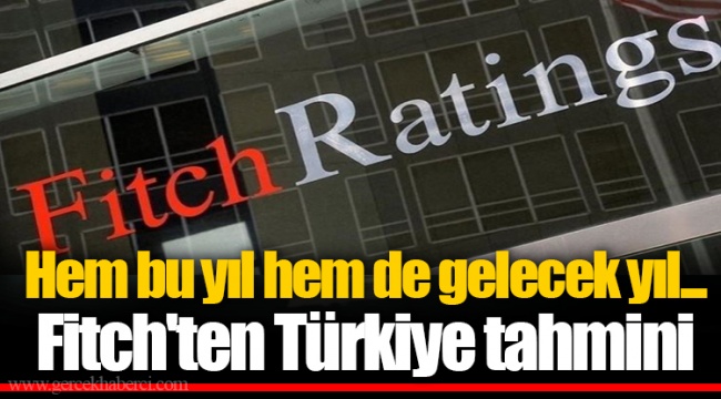 Hem bu yıl hem de gelecek yıl...  Fitch'ten Türkiye tahmini