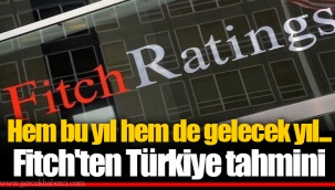 Hem bu yıl hem de gelecek yıl... Fitch'ten Türkiye tahmini