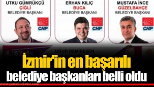 İzmir'in en başarılı belediye başkanları belli oldu