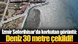 İzmir Seferihisar'da korkutan görüntü: Deniz 30 metre çekildi!