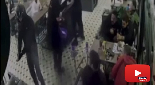 Kafede silahlı infaz kamerada