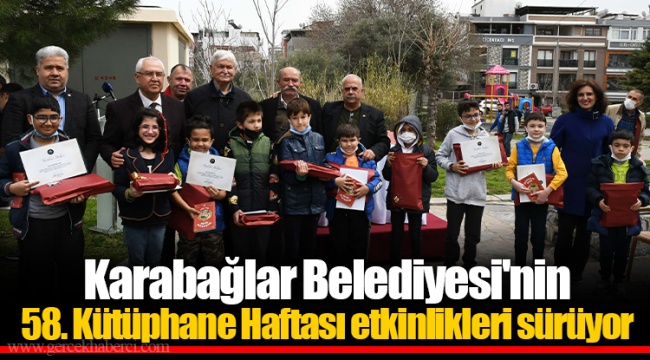 Karabağlar Belediyesi'nin 58. Kütüphane Haftası etkinlikleri sürüyor