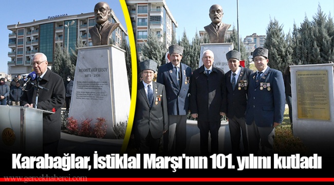 Karabağlar, İstiklal Marşı'nın 101. yılını kutladı