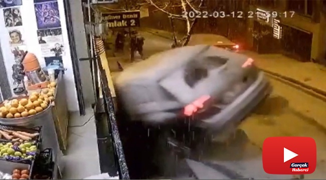 Karda dehşet anları kamerada: Cip vatandaşa ve motora çarpıp boşluğa uçtu