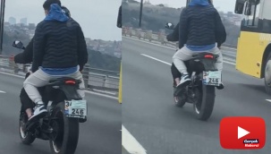 Köprü geçiş ücretinden kaçan motosikletliden pes dedirten yöntem