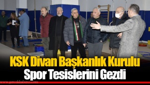 KSK Divan Başkanlık Kurulu Spor Tesislerini Gezdi