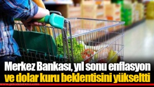 Merkez Bankası, yıl sonu enflasyon ve dolar kuru beklentisini yükseltti