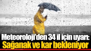 Meteoroloji’den 34 il için uyarı: Sağanak ve kar bekleniyor