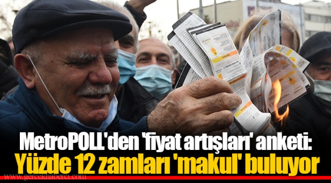 MetroPOLL'den 'fiyat artışları' anketi: Yüzde 12 zamları 'makul' buluyor