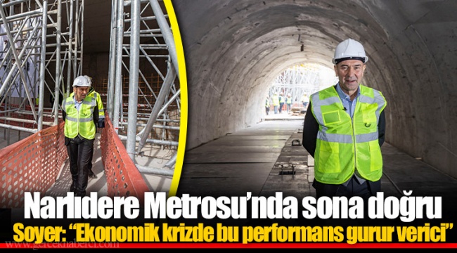Narlıdere Metrosu’nda sona doğru