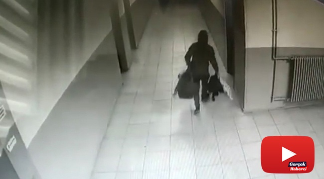 Okul soyan hırsız kamerada: Çaldıklarının parasıyla uyuşturucu satın aldı