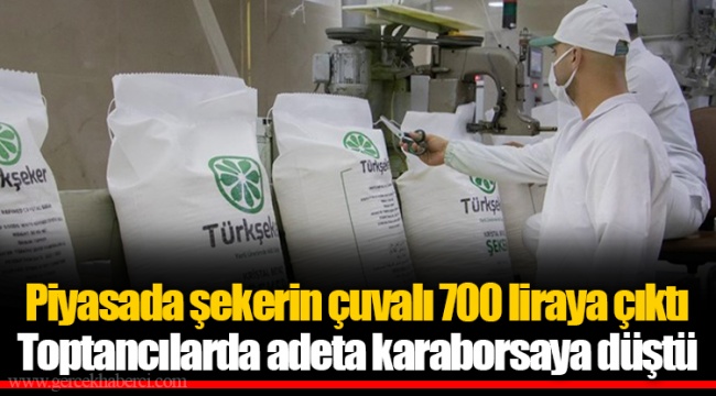 Piyasada şekerin çuvalı 700 liraya çıktı Toptancılarda adeta karaborsaya düştü