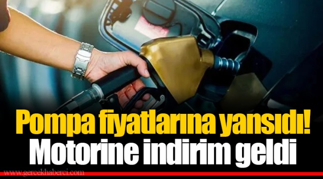 Pompa fiyatlarına yansıdı! Motorine indirim geldi