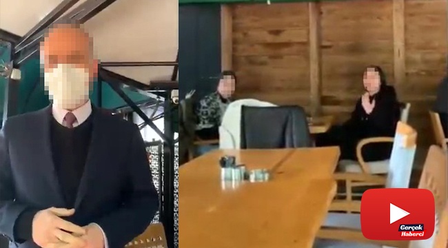 Restoranda ‘fazla yakınlaşmayın tartışması’ kamerada