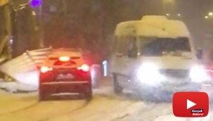 Şoförlerin ustalığı feci kazayı önledi