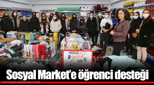 Sosyal Market’e öğrenci desteği