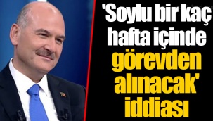 'Soylu bir kaç hafta içinde görevden alınacak' iddiası