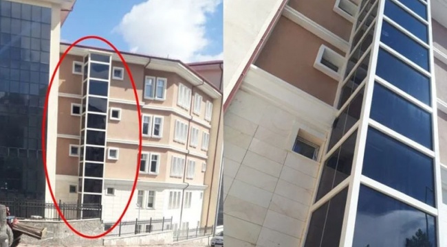 Suşehri Hükümet Konağı'na kaymakama özel asansör yapıldı