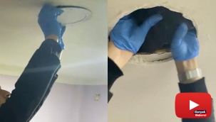 Uyuşturucuyu asma tavan arasına gizlemişler