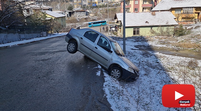 Yollar buz pistine döndü, kazalar ardı ardına geldi