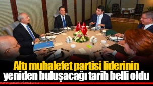 Altı muhalefet partisi liderinin yeniden buluşacağı tarih belli oldu