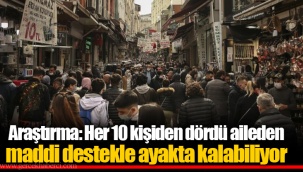 Araştırma: Her 10 kişiden dördü aileden maddi destekle ayakta kalabiliyor