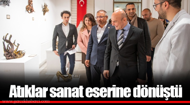 Atıklar sanat eserine dönüştü