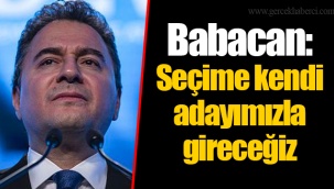 Babacan: Seçime kendi adayımızla gireceğiz